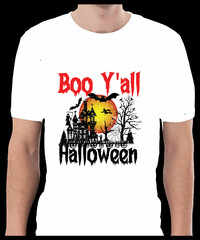 Halloween T-shirt Design Typography