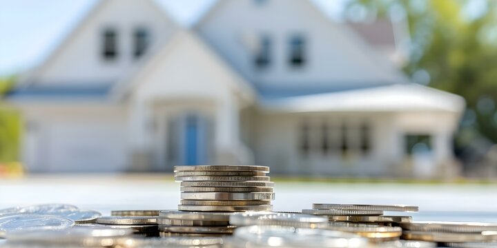 Access funds from property with home equity loan or HELOC loan. Concept Home Equity Loan, HELOC Loan, Property Financing, Financial Options, Borrowing against Home