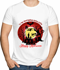 Halloween T-shirt Design Typography