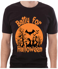 Halloween T-shirt Design Typography