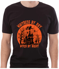 Halloween T-shirt Design Typography