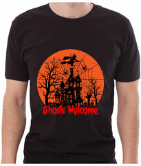 Halloween T-shirt Design Typography