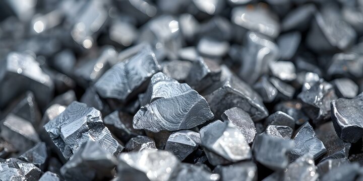 Close-Up View of Nickel Ore. Concept Nickel Ore, Close-up Details, Mining Industry, Mineral Extraction