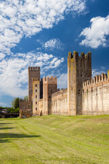 Ancient walls of Montagnana, Padova province, Veneto, Italy