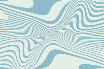 Waves, swirl, twirl pattern. Retro psychedelic style. Twisted and distorted vector texture in trendy. Y2k aesthetic. Vector illustration