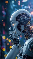 Fototapeta premium Advancing with Algorithms. Machine learning concept