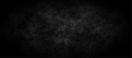 Abstract grunge background design with textured black stone concrete wall. Overlay scratch, paper texture, chalkboard texture, vintage grunge surface horror dark concept backdrop. 