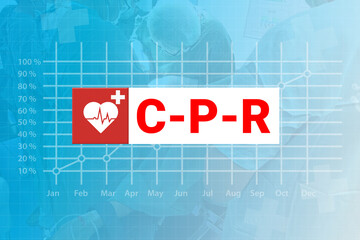CPR sign,CAB sign,CPR resuscitation,Emergency medical resuscitation, medical emergency,life-saving first aid,urgent medical help