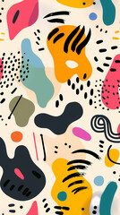 Patterns in vibrant and abstract colors