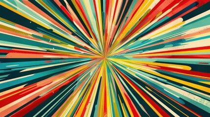 Abstract colorful painting with a lot of different colors and brush strokes background