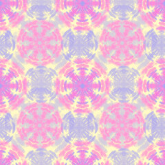 Tie-dye Wash Paint. Watercolor Wash Background. Color Motion. Boundless Abstract Painting. Bohemian Abstract Style. Pink,White Shibori Organic Retro Style. Soft Wash Paint.