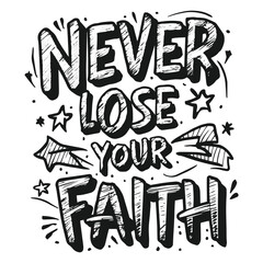 Motivational typography tshirt design template