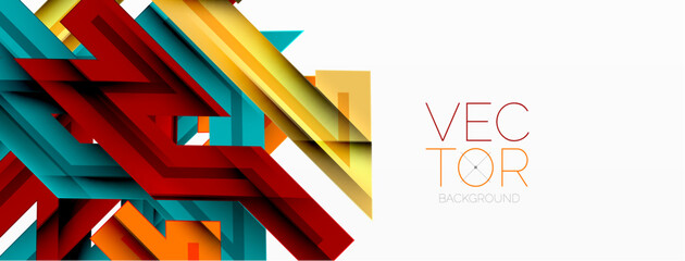 Fototapeta premium Dynamic lines geometric background. Vector Illustration For Wallpaper, Banner, Background, Card, Book Illustration, landing page