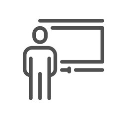 Museum related icon outline and linear vector.
