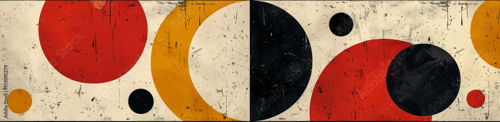 Aufkleber abstract geometric pattern background in minimalist style