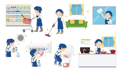 家事＆清掃代行を行うハウスキーパーの女性スタッフ