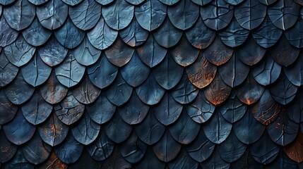 scales pattern of old tiles background