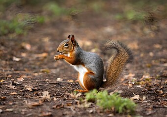 Fototapeta premium Squirrel in the Woods