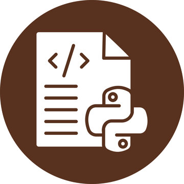 Python Glyph Circle Icon