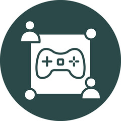 Moba Vector Glyph Circle Icon