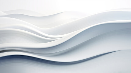 Obraz premium Undulating White Abstract Waves