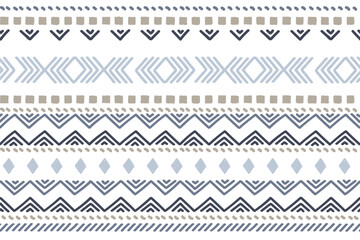 Ethnic vector seamless pattern. Tribal geometric background, boho motif, maya, aztec ornament. mexican print