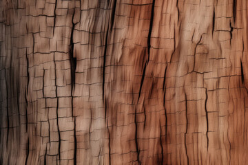 Fototapeta premium Processed collage of wooden bark chips flat surface texture. Background for banner, backdrop