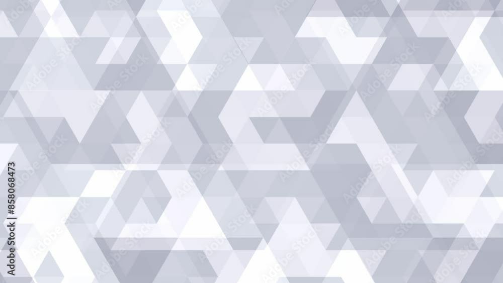 Poster grey technology abstract mosaic background with triangles, wallpaper animation