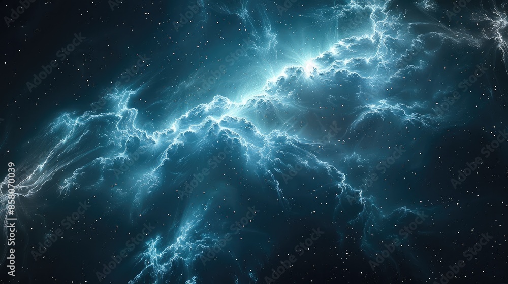 Poster Abstract Data Nebula. Generative AI.
