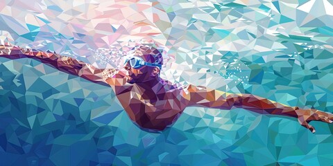 Swimmer's Underwater Stroke and Splash