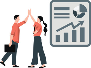 The boy and girl are talking