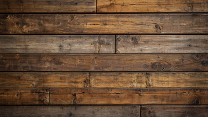 Naklejka premium Fondo de tablón de madera de color marrón oscuro, papel tapiz. Antiguo fondo de madera con textura oscura grunge, la superficie de la antigua textura de madera marrón, vista superior de paneles. 