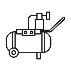 Industrial Air Compressor Icon Perfect for Engineering and Mechanical Tools