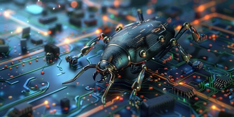 Solving Software Bugs. Debugging involves identifying and fixing errors in programming code concept