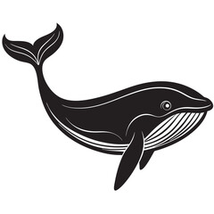 silhouette of a whale