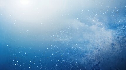 Soft blur blue gradient shimmer surface, scratchy touch and light leaks. Modern minimalist background with copyspace for banner or poster