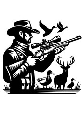 Hunting SVG, Hunter SVG, Dad hunter SVG, Duck SVG, Deer SVG, Shotgun SVG, Hunting Equipment SVG, Hunting Silhouette, Hunting Logo, Hunting Vector, Clipart, Cut file for Cricut SVG, JPG, PNG