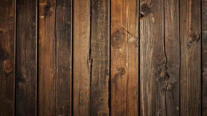 Naklejka premium 어두운 갈색 나무 판자 배경, 벽지. 오래된 그루지 어두운 질감의 나무 배경, 오래된 갈색 나무 질감의 표면, 위쪽 전망의 갈색 소나무 나무 판넬.