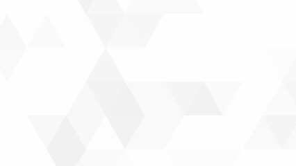 White minimalist abstract triangle background, geometric animation - Powered by Adobe