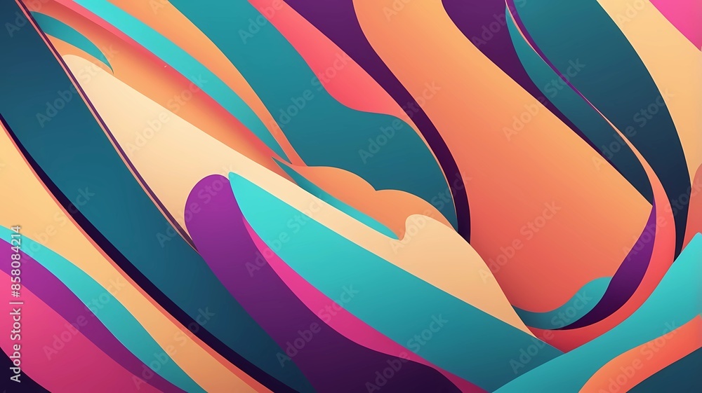 Aufkleber abstract colorful background with lines