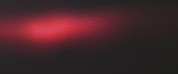 Abstract gradient blur of glowing dark red, metallic foil effect, shades, grain noise, rushed matte shimmer. Modern minimalist abstract backdrop with copyspace