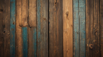 Fototapeta premium Fondo de tablón de madera de color marrón oscuro, papel tapiz. Antiguo fondo de madera con textura oscura grunge, la superficie de la antigua textura de madera marrón, vista superior de paneles.