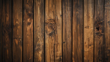 Fondo de tablón de madera de color marrón oscuro, papel tapiz. Antiguo fondo de madera con textura oscura grunge, la superficie de la antigua textura de madera marrón, vista superior de paneles. © Fabian
