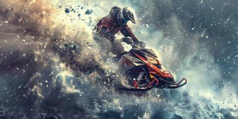 powder; cold; outdoor; creative; design; speed; helmet; thrill; white; snowdrift; icy; sporty