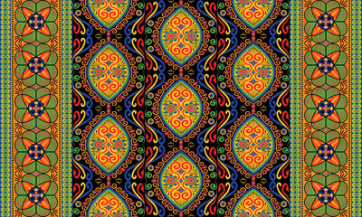 African ethnic native pattern.Traditional kente,ankara,kitenge,chitenge,capulana african wax print fabric pattern.Abstract vector motif pattern.For fabric,clothing,blanket,carpet,woven,wrap,decoration