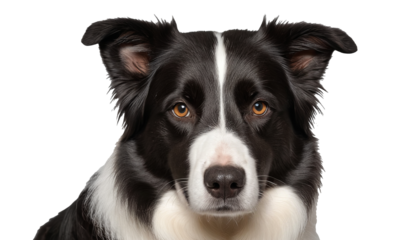Stunning Border Collie Dog Portrait with Captivating Gaze 