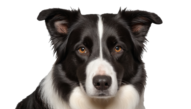 Stunning Border Collie Dog Portrait with Captivating Gaze 