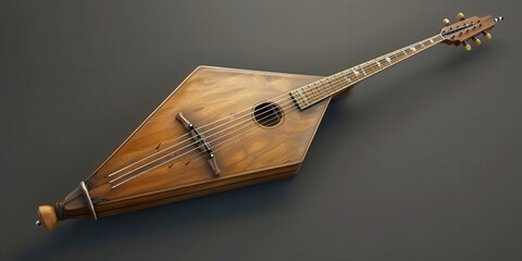 Traditional Russian Balalaika Instrument. Folk Music Concept