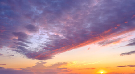 Beautiful dramatic scenic after sunset sky background after sunset