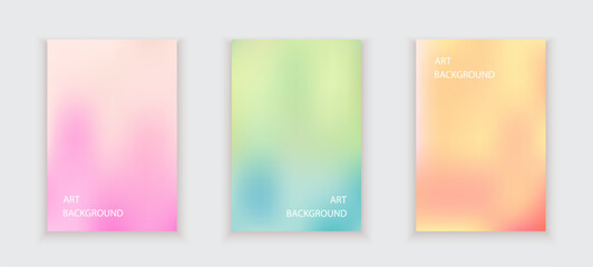 Abstract pastel gradient, vector illustration. Brochure cover, flyer template. Modern design for social networks, postcards.